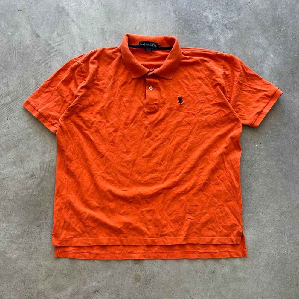 Us-polo-assn Men's Orange Polo-shirts